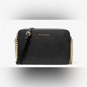 Michael Kors Jet Set Large Saffiano Leather Crossbody Bag